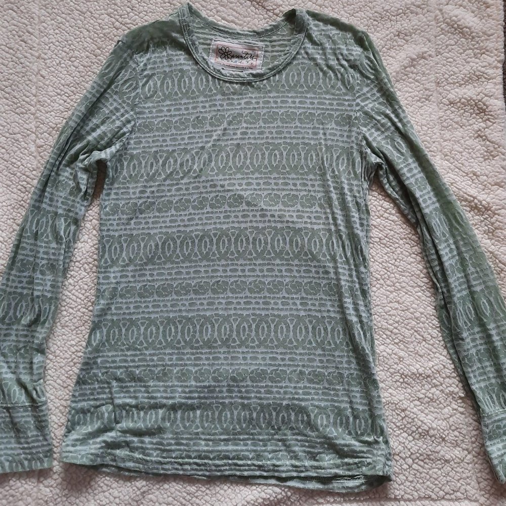 Aventura Long Sleeve Sheer Top S
